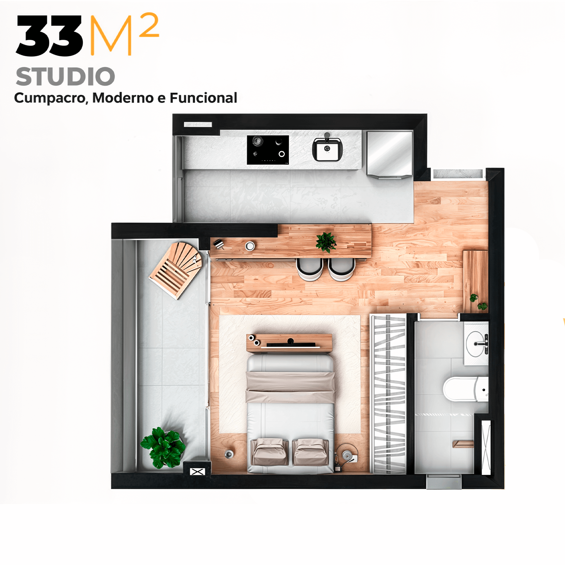 33m2 - Studio