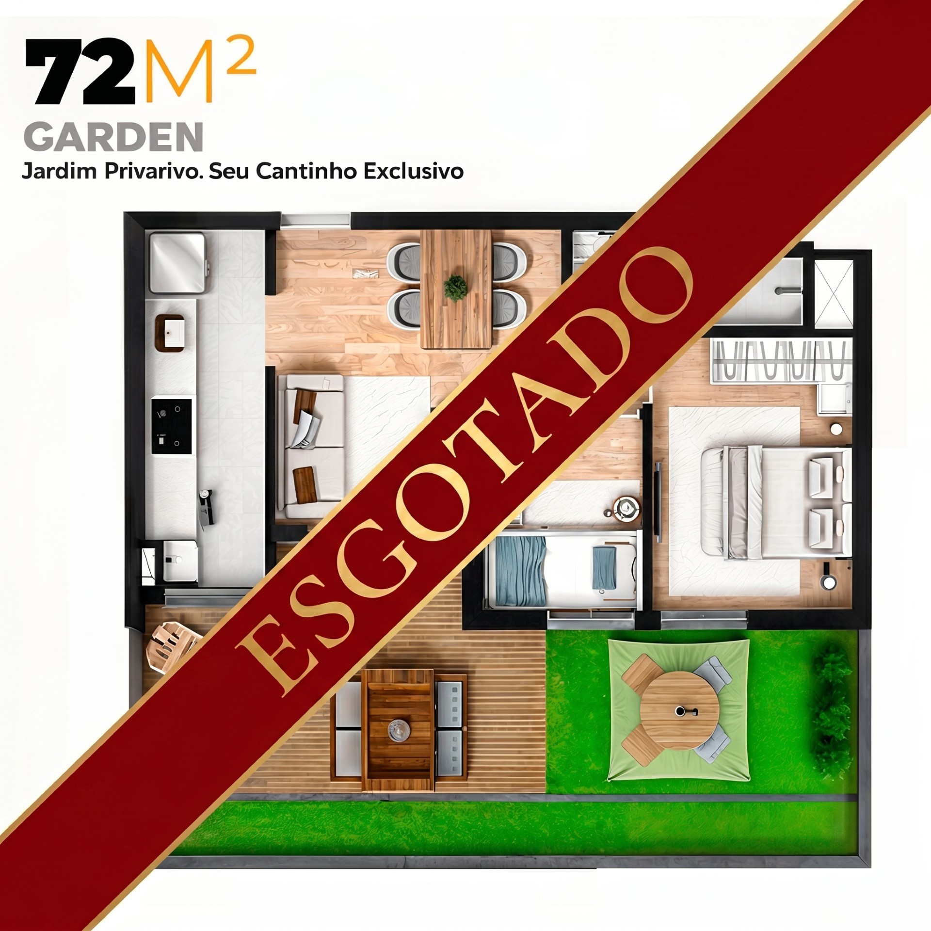 72m2 - Garden